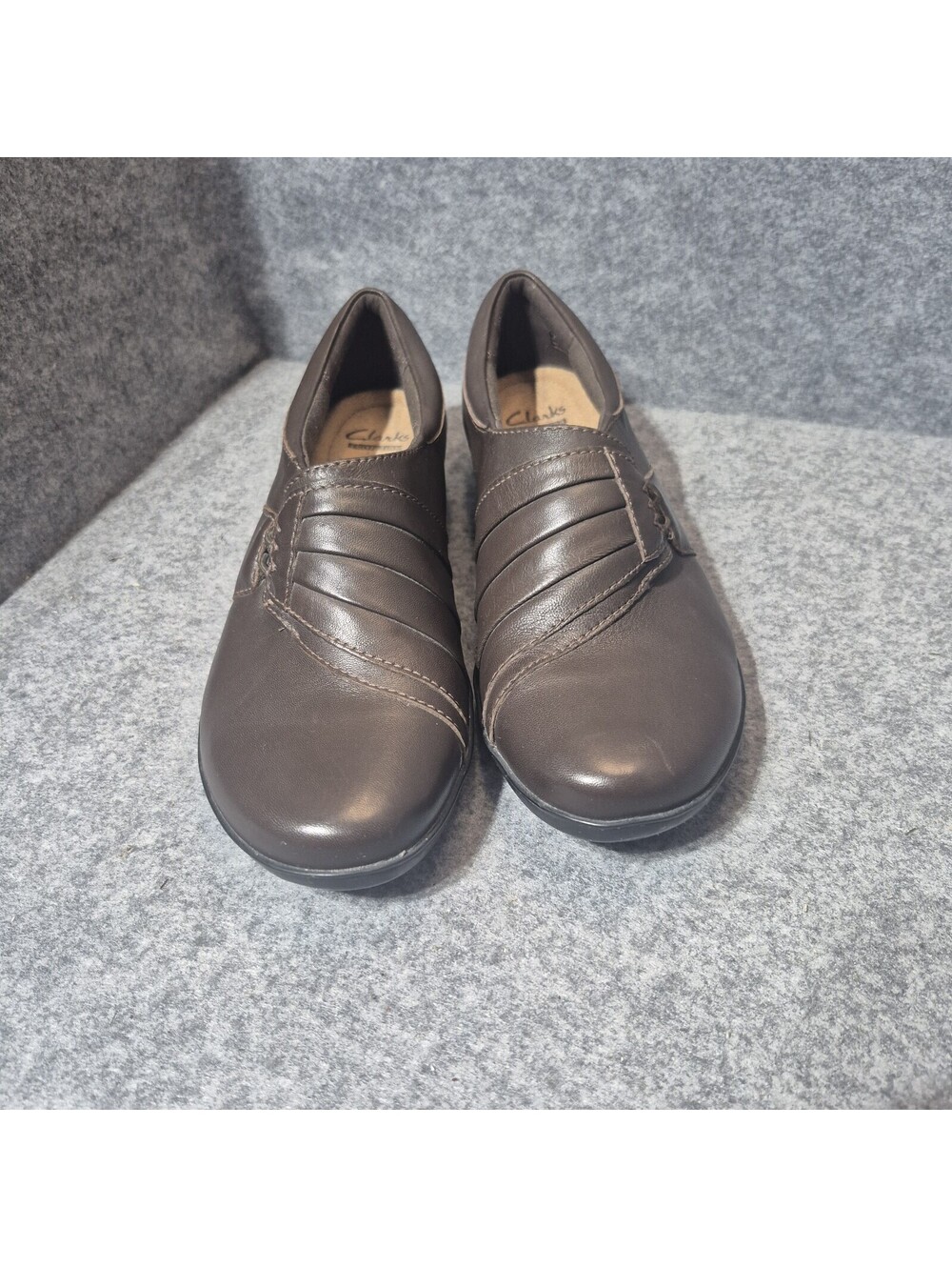 Clarks Soft Cushion Collection Women's 7.5M Brown Slip On Boots